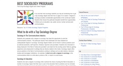 Desktop Screenshot of bestsociologyprograms.com