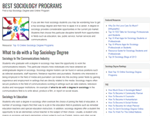 Tablet Screenshot of bestsociologyprograms.com